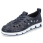 Scarpe in pelle traforata Rieker W RKR652, blu navy