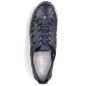 Scarpe in pelle traforata Rieker W RKR652, blu navy