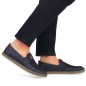 Scarpe comode in pelle Rieker M RKR656, blu navy