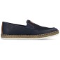 Comfortable leather shoes Rieker M RKR656, navy blue