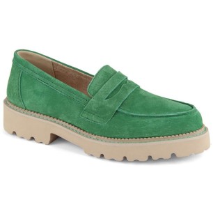 Scarpe in pelle scamosciata verde Filippo W PAW510A