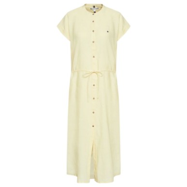 Tommy Hilfiger Linen Midi Dress W WW0WW34108