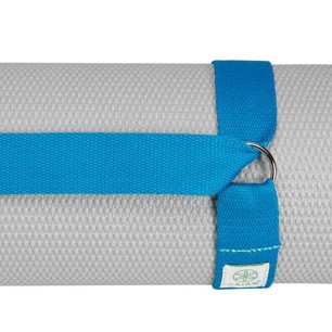 Cinghia per tappetino yoga Gaiam blu 61711BL