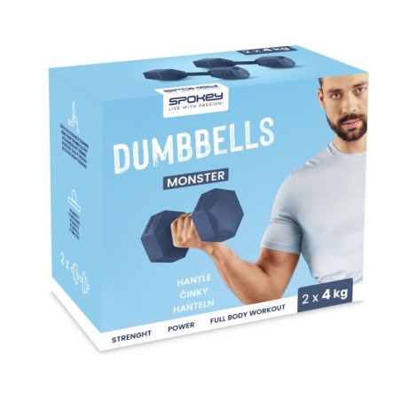 Spokey Monster dumbbells 2x 4 kg SPK-944045