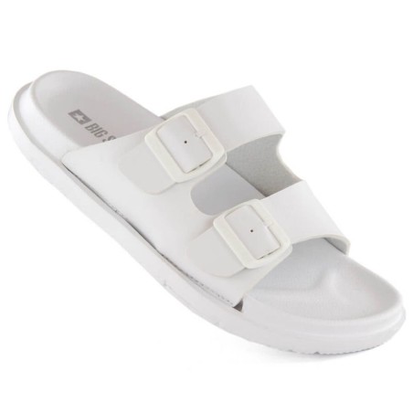 Big Star W INT2004B foam flip-flops with buckles, white