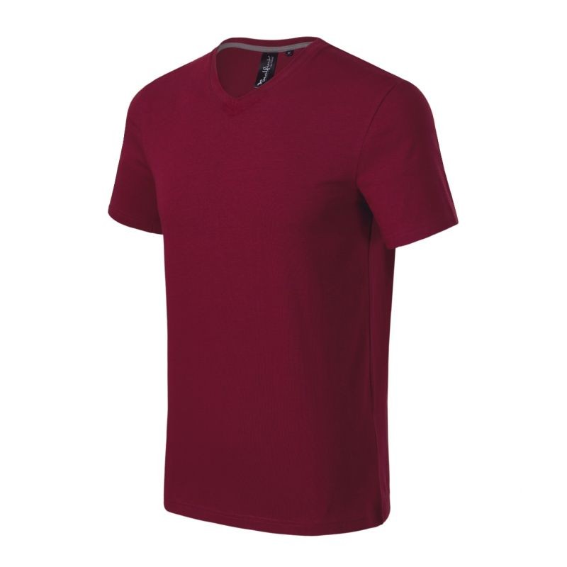 Maglietta Malfini Action V-neck M MLI-70086 granato