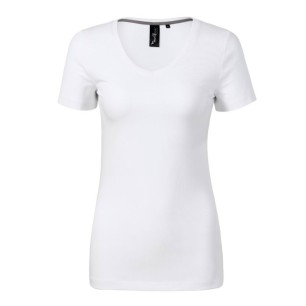 Maglietta Malfini Action V-neck W MLI-70100 bianca