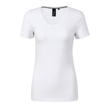 Maglietta Malfini Action V-neck W MLI-70100 bianca