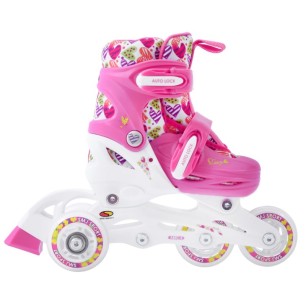 Smj Sport Hearts 2in1 roller skates + adjustable roller skates HS-TNK-000017130