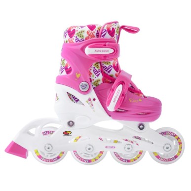 Smj Sport Hearts 2in1 roller skates + adjustable roller skates HS-TNK-000017130