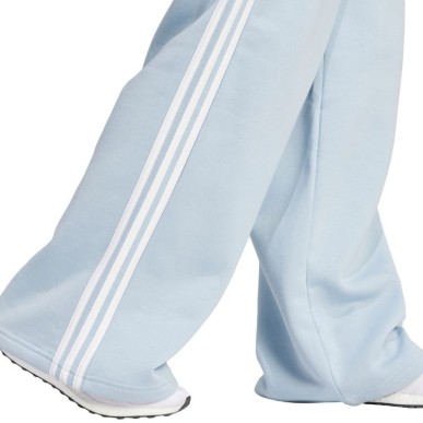 Pantaloni larghi in pile adidas Essentials 3-Stripes W IR5384