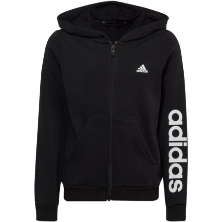 Felpa con cappuccio adidas Essentials Linear Logo Full-Zip Jr IC3584