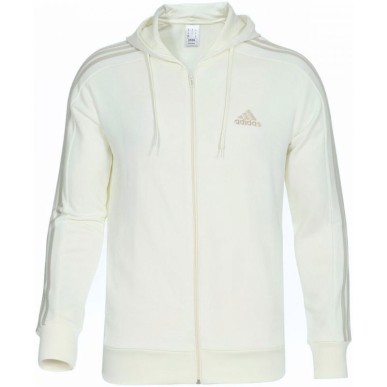 Felpa con cappuccio adidas Essentials French Terry 3-Stripes Full-Zip M S1373