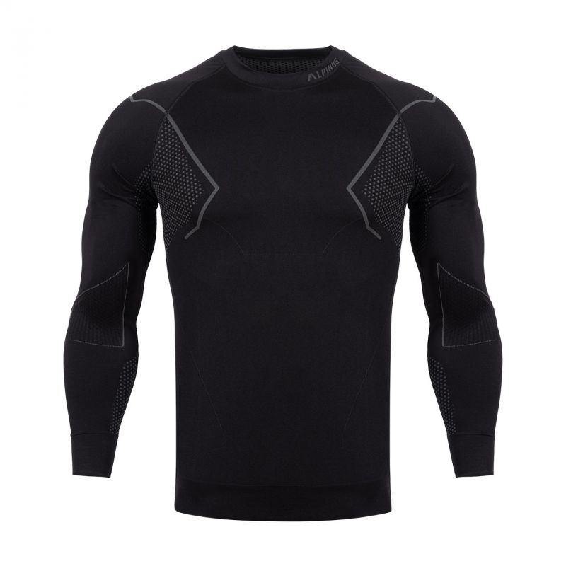 Alpinus Active Base Layer T-shirt termoattiva nera-grigia M GT43189