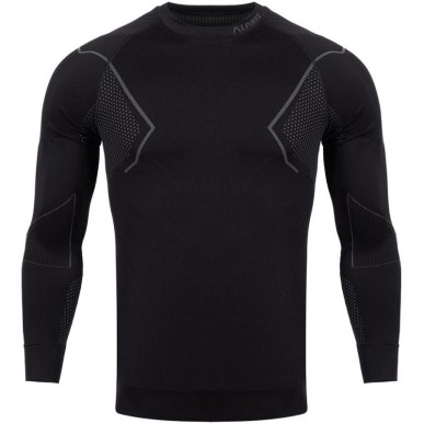 Alpinus Active Base Layer Set intimo termoattivo nero e grigio M GT43257