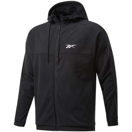 Felpa con cappuccio e zip intera Reebok Workout Ready Fleece M FS8450