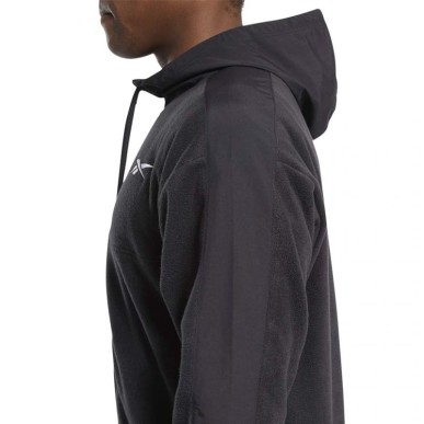 Felpa con cappuccio e zip intera Reebok Workout Ready Fleece M FS8450