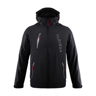 Alpinus Denali softshell jacket black M BR43381