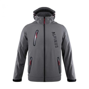 Alpinus Denali softshell jacket gray M BR43386