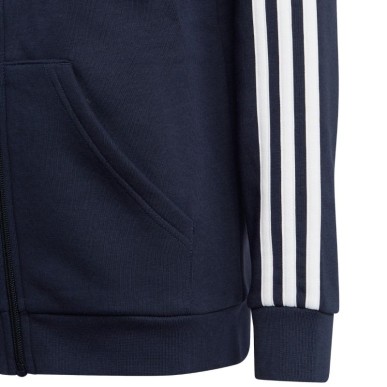 adidas Essentials 3-Stripes Fleece Full-Zip Hoodie Jr IC0600