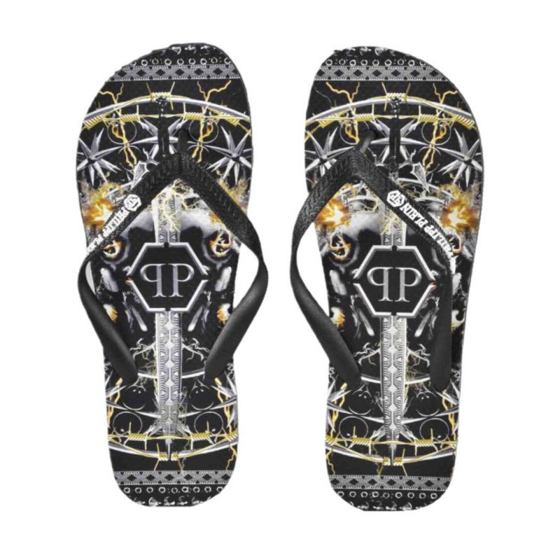 Philipp Plein M IMPS901 men's flip-flops