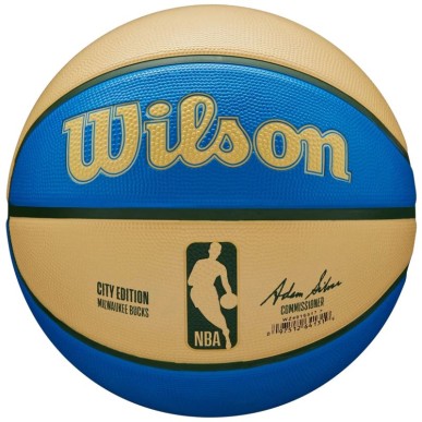 Pallone da basket Wilson NBA Team City Edition Milwaukee Bucks WZ4016517ID