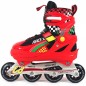 Roller skates with replaceable skid ROL188 adjustable red-black