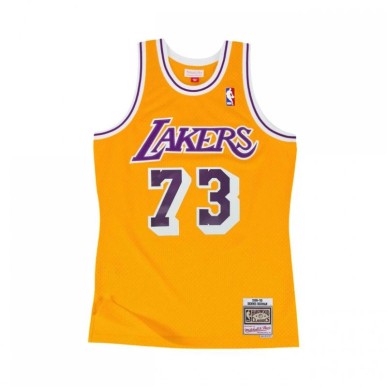 Maglia NBA Swingman dei Los Angeles Lakers di Mitchell & Ness Lakers 1998 Dennis Rodman M SMJYCP20064-LALGOLD98DRD