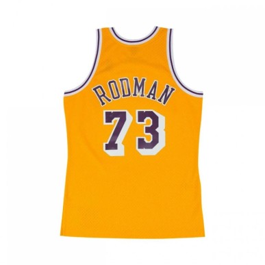 Maglia NBA Swingman dei Los Angeles Lakers di Mitchell & Ness Lakers 1998 Dennis Rodman M SMJYCP20064-LALGOLD98DRD