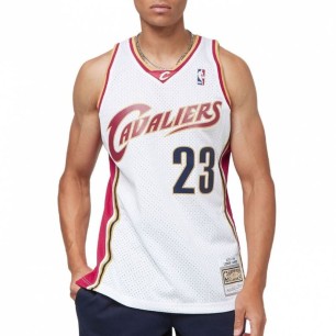 Maglia NBA Swingman Mitchell & Ness Cavaliers 03 Lebron James M SMJYCP19209-CCAWHIT03LJA