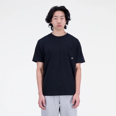 New Balance t-shirt Essentials Reimagined Cott M MT31542BK