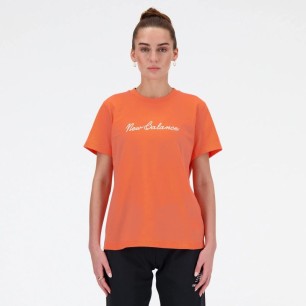 New Balance S/S Script Tee Gfr W T-shirt WT41909GFR