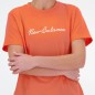 Maglietta New Balance S/S Script Tee Gfr W WT41909GFR