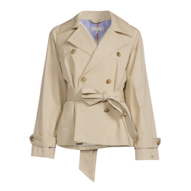 Tommy Hilfiger Cotton Trench Coat W WW0WW38430