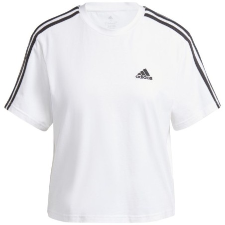 adidas Essentials 3-Stripes Single Jersey Crop Top Donna HR4915