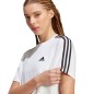 adidas Essentials 3-Stripes Single Jersey Crop Top Donna HR4915