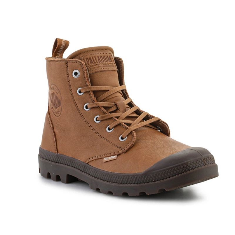 Scarpe Palladium Pampa Zip Lth Ess U 76888-252-M Dear Brown