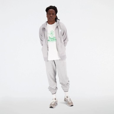 New Balance Essentials Stacked Logo Fren BK M MJ31536AG sweatshirt