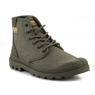 Scarpe Palladium PAMPA HI COATED U 74375-377-M Verde scuro