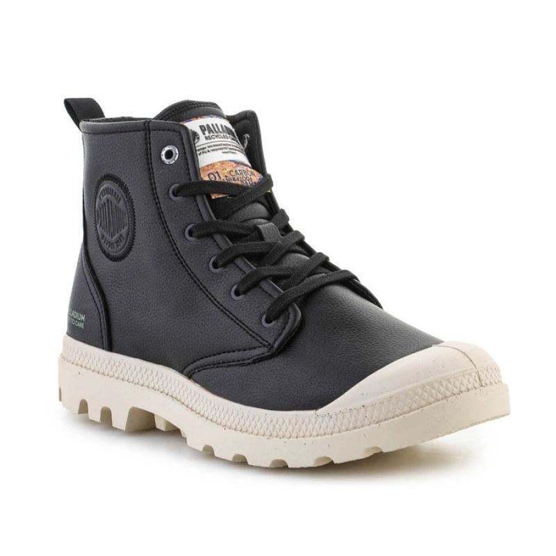 Palladium Pampa Hi Re-Vegan Leather U shoes 74378-008-M Black