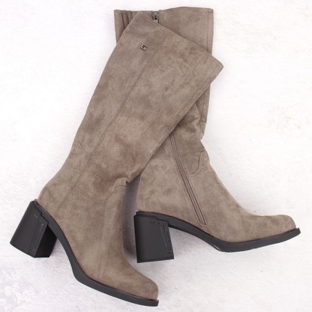 Potocki suede high-heeled boots W 60314 WOL278B