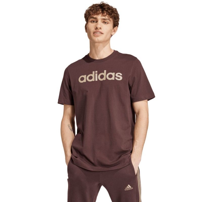 adidas Essentials Single Jersey Linear Embroidered M IZ4768