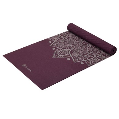 Tappetino yoga Gaiam Midnight Plum Sundial Flower 5mm 65734