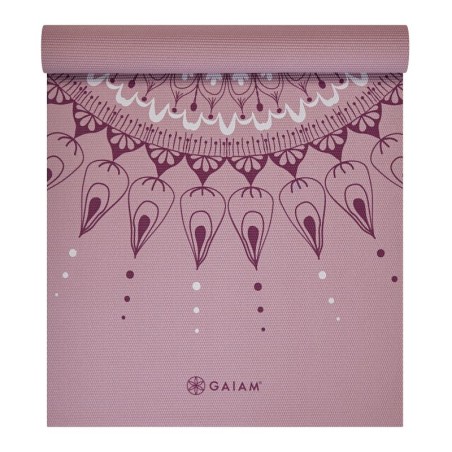 Gaiam Here & Now Dusty Rose Yoga Mat 4mm 65272