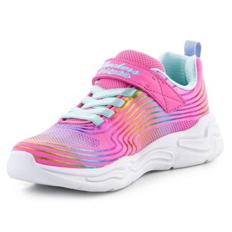 Skechers S-Lights Wavy Beams Jr 302338L-PKMT shoes