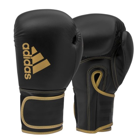 adidas HYBRID 80 ADIH80 guantoni da boxe nero oro