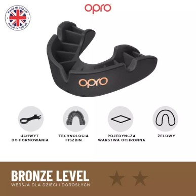 Opro UFC Bronze GEN2 Mouthguard 1234_stm Black