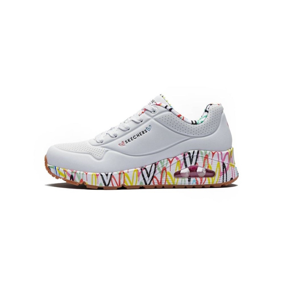 Scarpe Skechers X Jgoldcrown Uno Loving Love W 155506-WHT