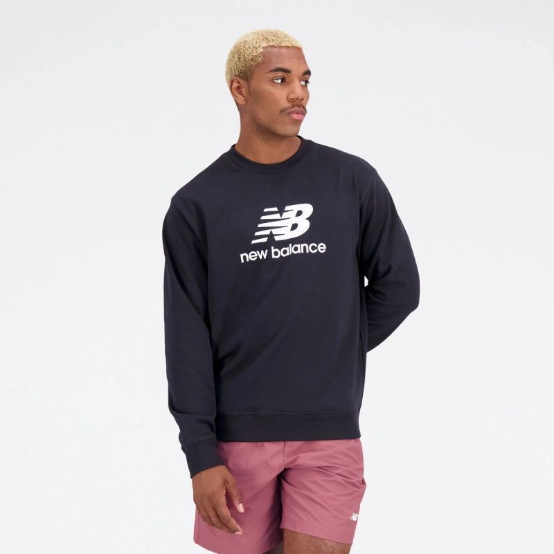 New Balance Essentials Stacked Logo Frenc M MT31538BK sweatshirt