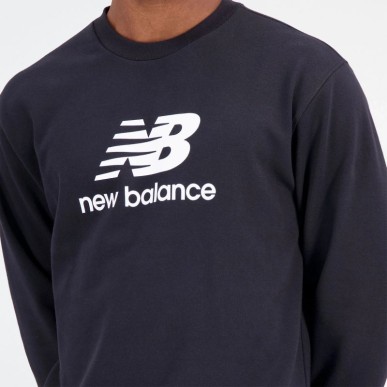 Felpa New Balance Essentials Stacked Logo Frenc M MT31538BK